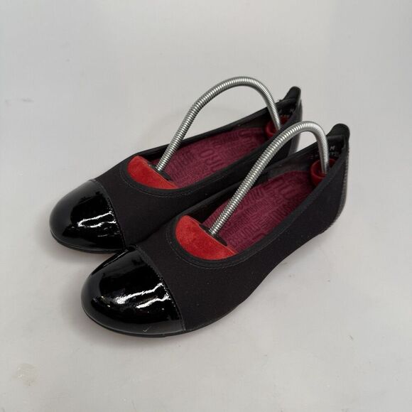 Munro Slip-On Loafer Shoes Size 6M Traveler Black Stretch Fabric Made In USA - Picture 4 of 16